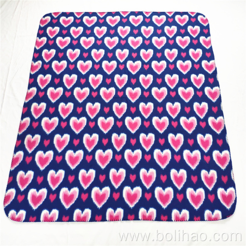 Wholesale Price Sublimation Fleece Throw Blanket Fleece Blanket Bed